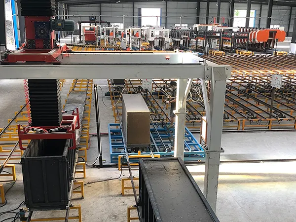 Ligne de production de blocs en béton de céramsite sur le site du client