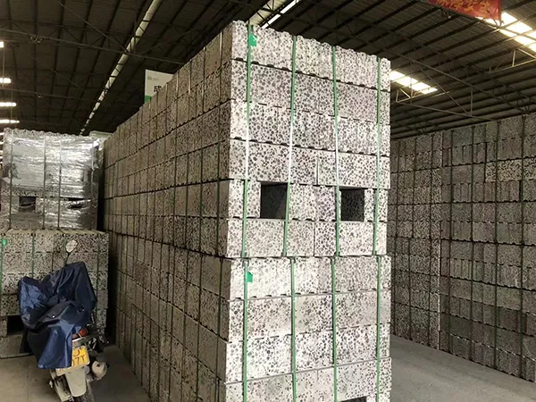 Blocs de béton finis